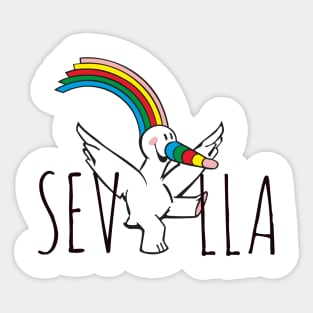 Sevilla Spain travel curro retro Sevilla curro expo92 travelling andalusia Sticker